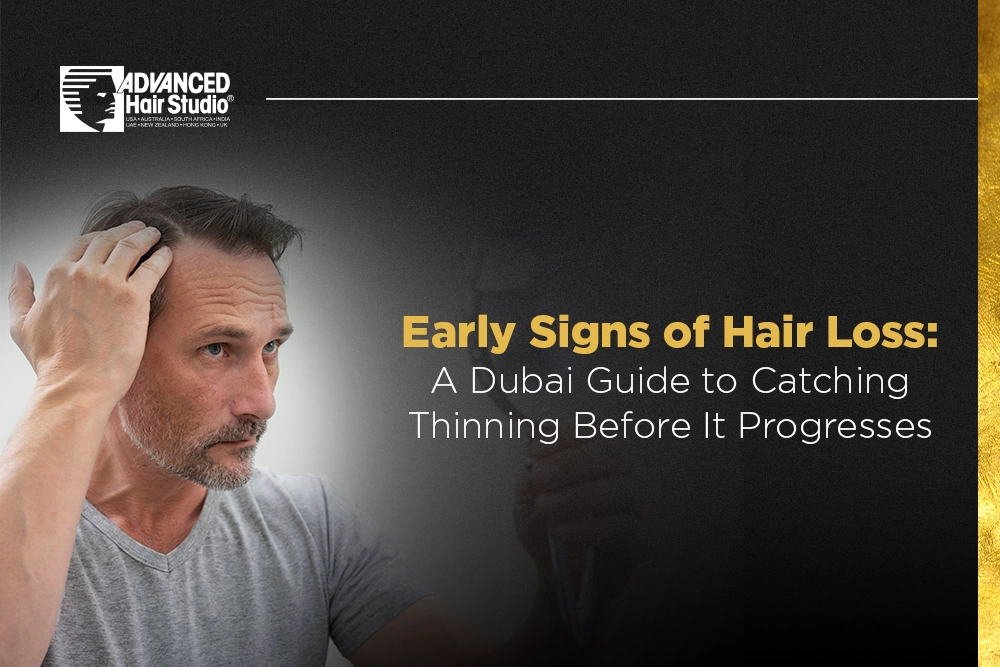 early signs of hair loss