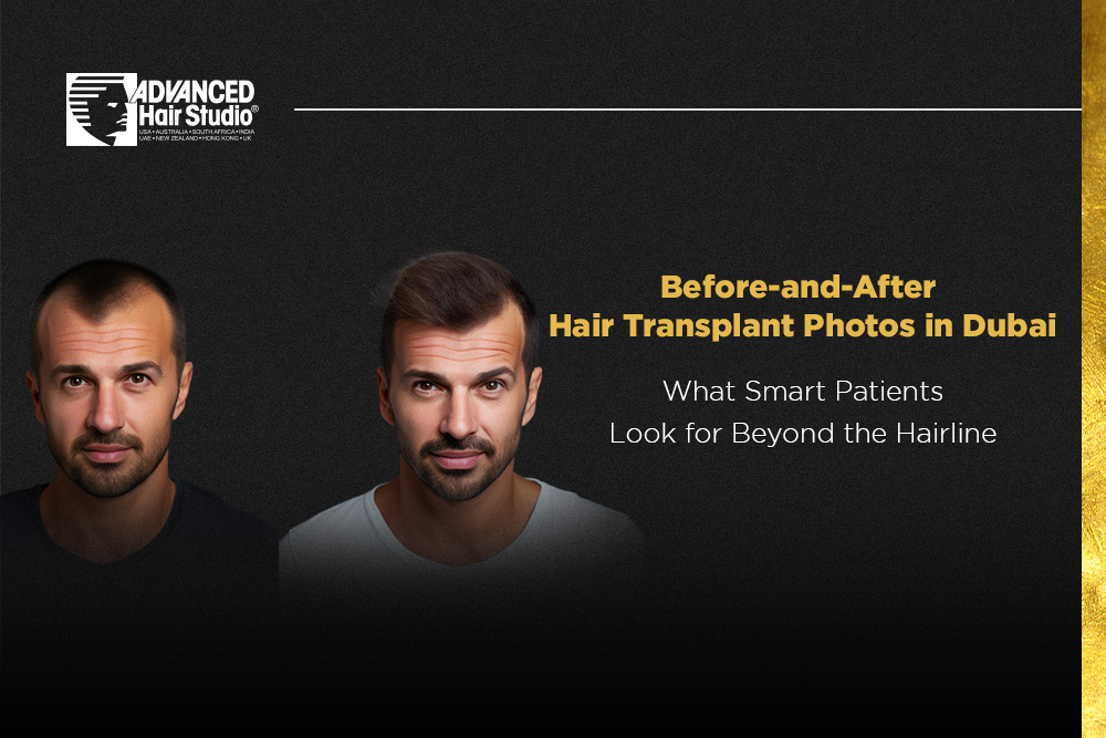 Before and After Hair Transplant Photos in Dubai
