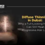 Diffuse Thinning in Dubai – Why a Full-Looking Hairline Can Still Mean Progressive Hair Loss
