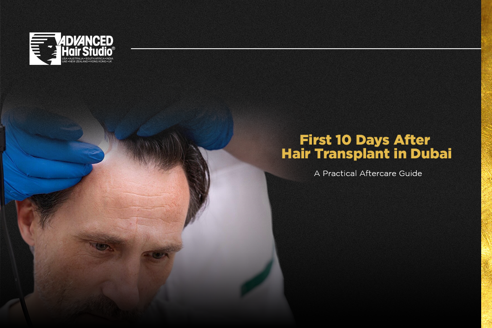 first ten days after hair transplant