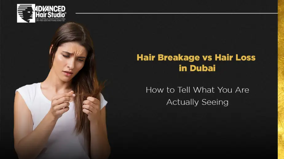 hair breakage vs hair loss dubai