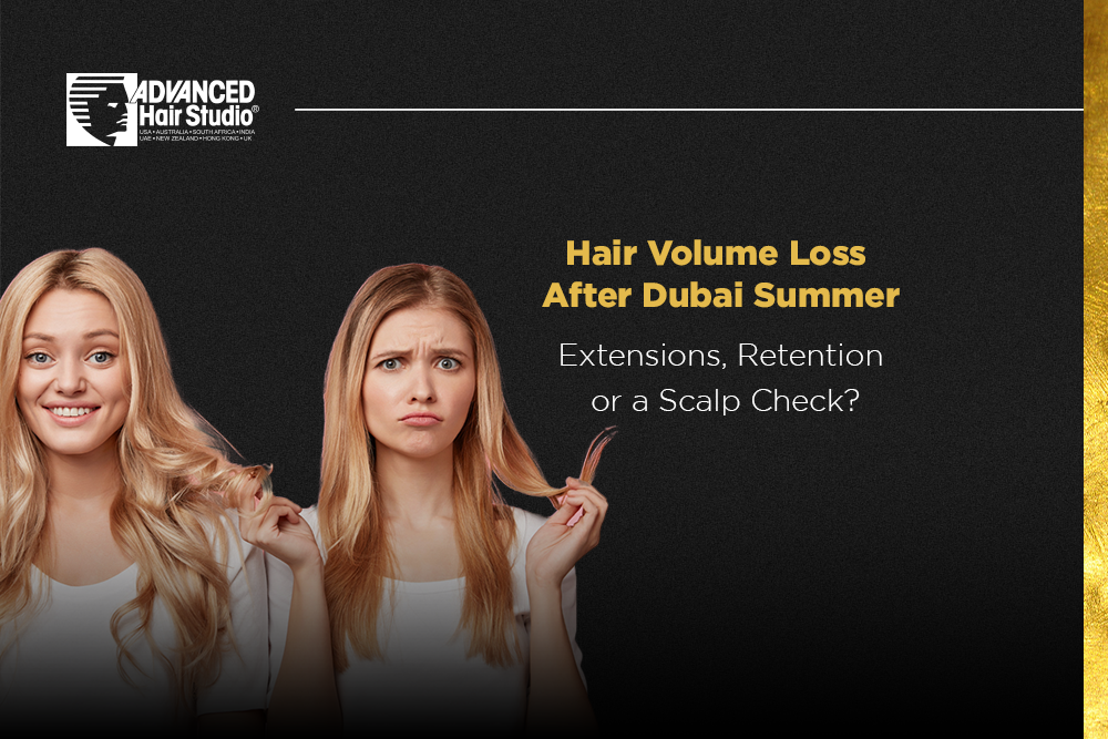 hair volume loss after summer dubai