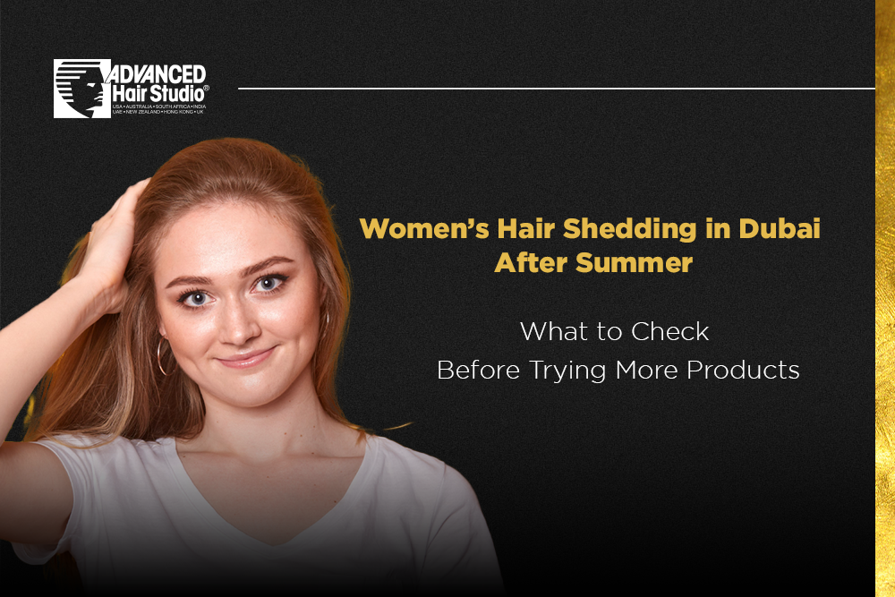 women hair shedding dubai